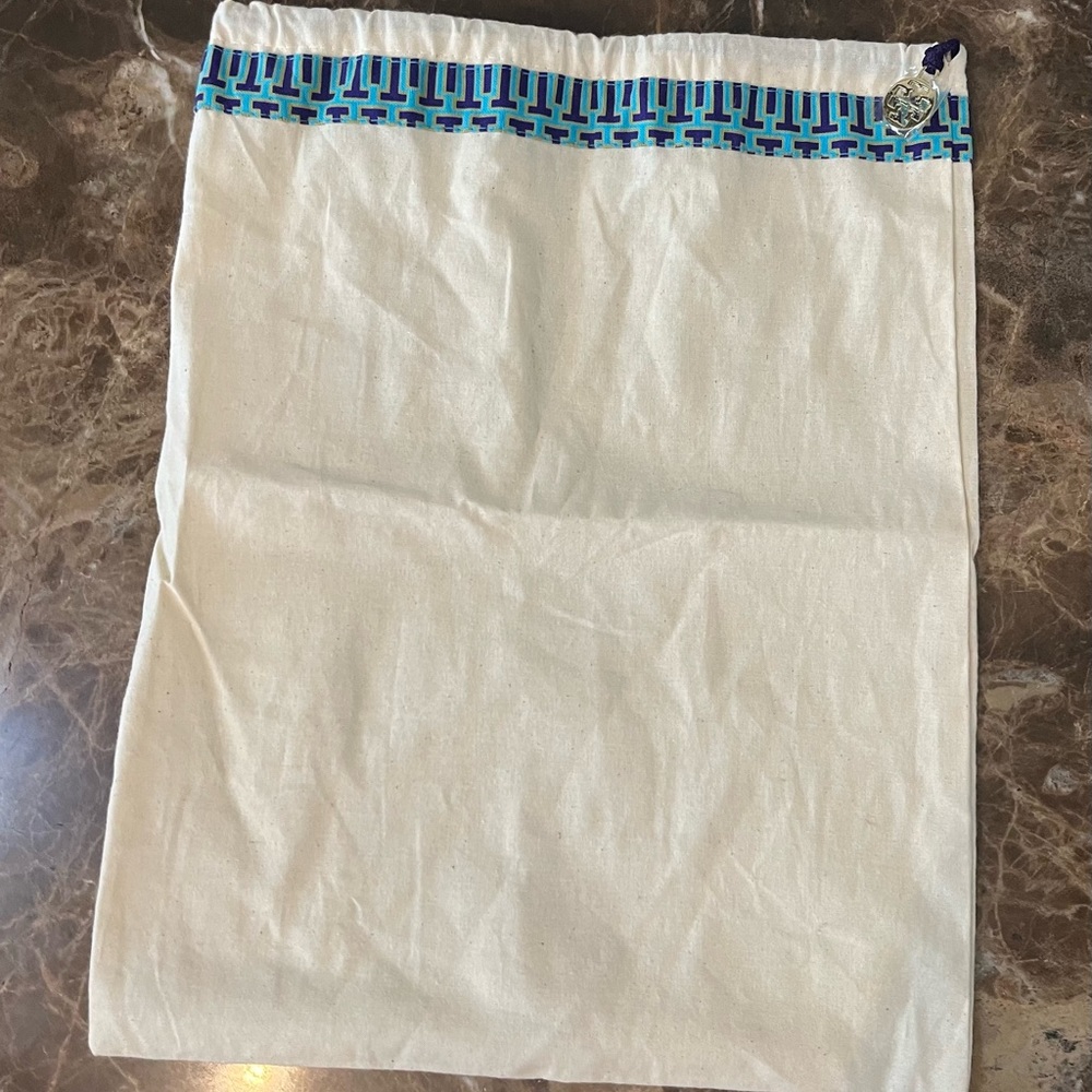 Tory Burch Dust Bag with blue border